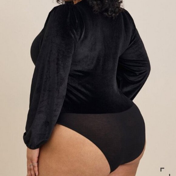 Torrid Elegant Black Long Sleeve Bodysuit - Picture 3 of 13